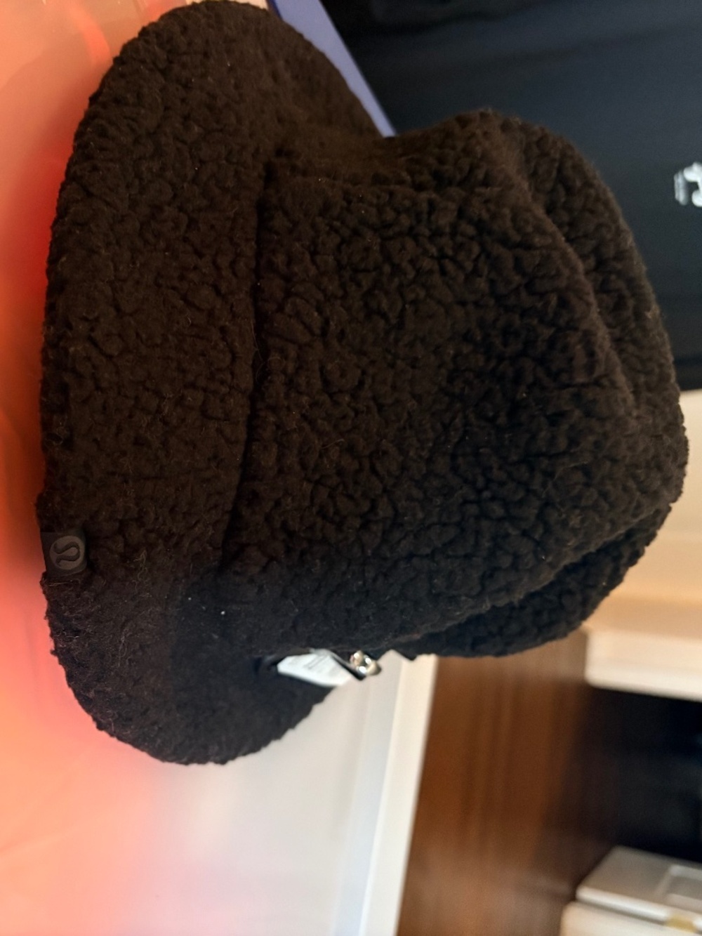 Lululemon Textured Fleece Bucket Hat L/XL BLK Black New with Tags
